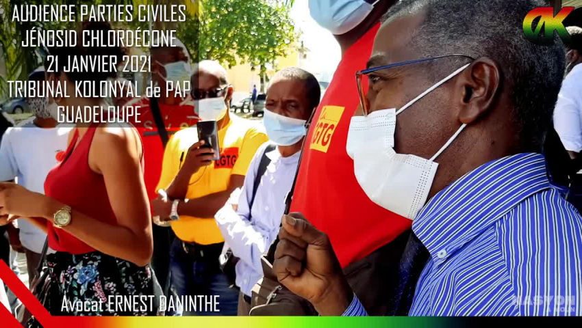 🎥 Sortie Audience des Parties Civiles - #CHLORDÉCONE - 21012021 Tribunal Kolonyal GWADLOUP #lateamDK