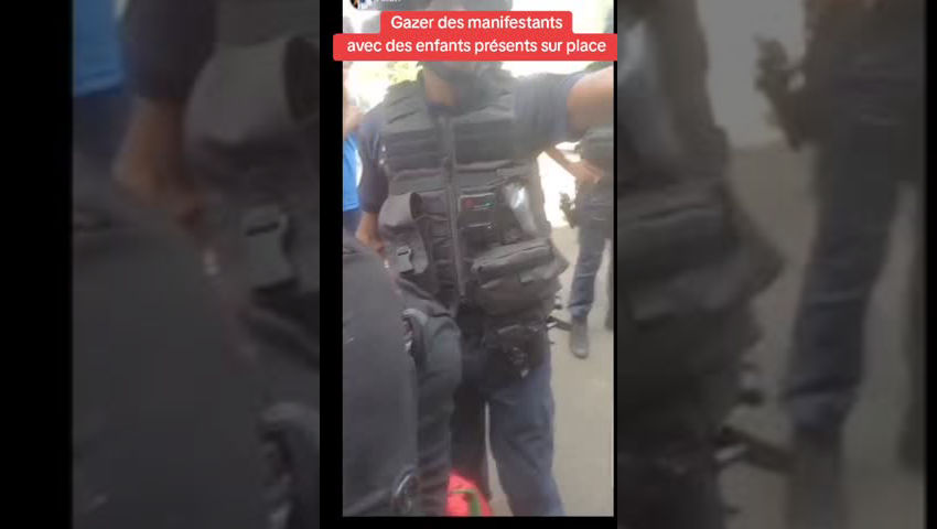 Manifestants gazés en présence d'enfants - Martinique