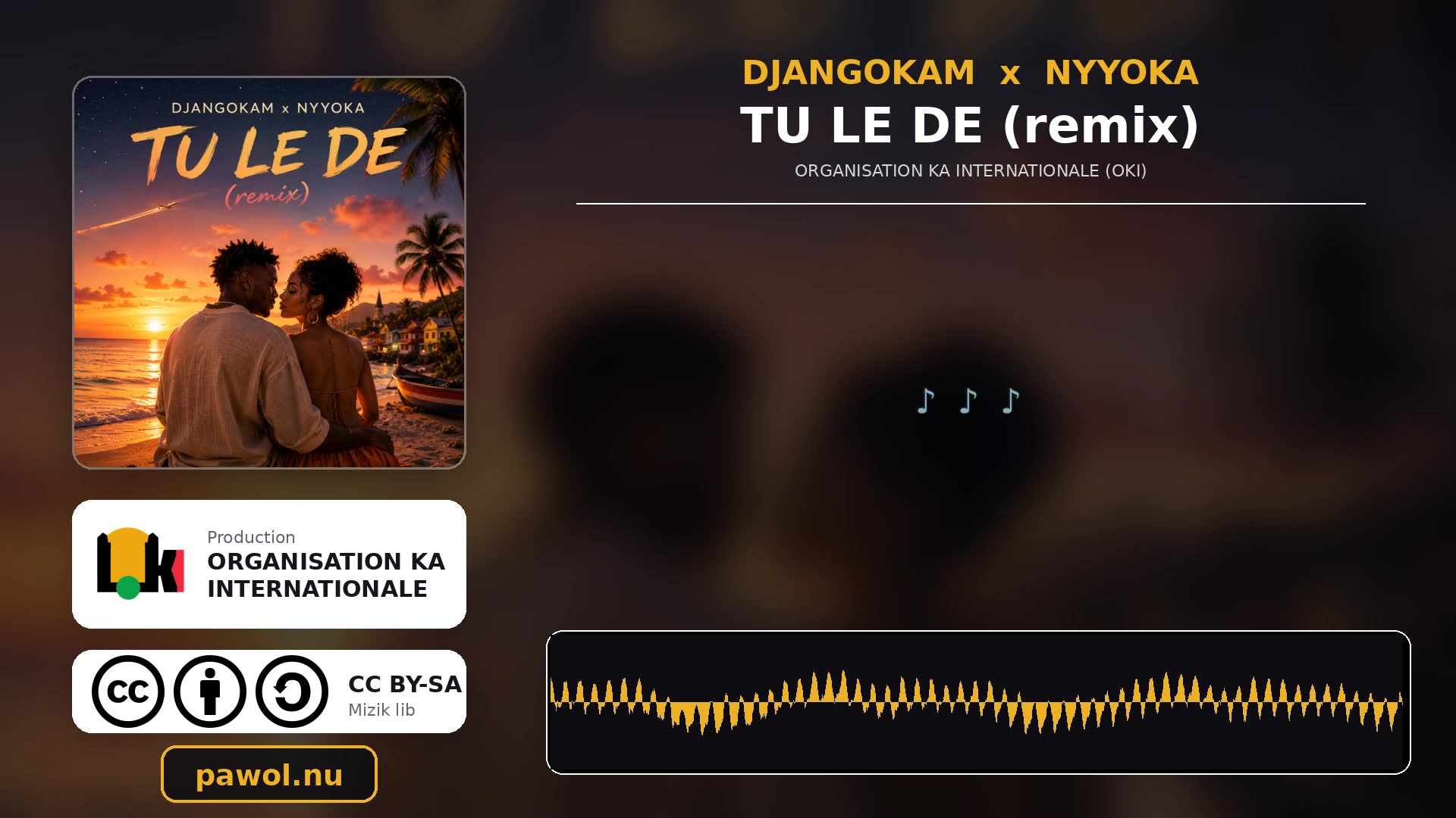 Miniature de la vidéo: DJANGOKAM x NYYOKA - TU LE DE (remix) (Karaoke / Lyrics in KA + English translation)